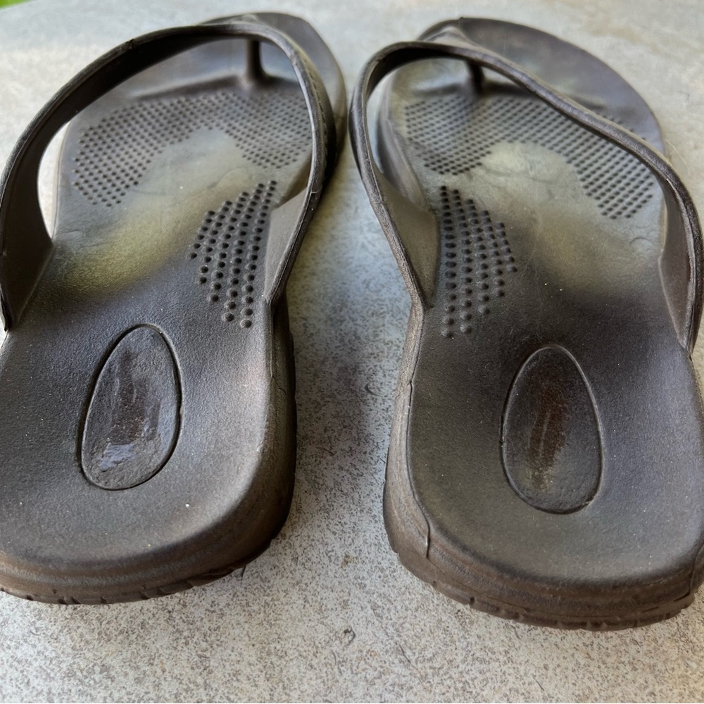 Okabashi Brown Comfort Flip Flop Sandals